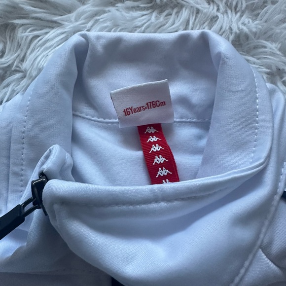 Unisex White Kappa Track Jacket - Picture 2 of 2